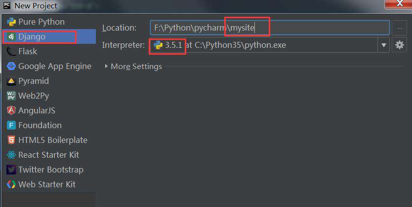 Django在pycharm下的使用详细步骤
