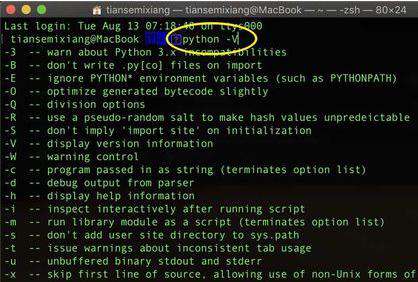 mac怎么看python版本