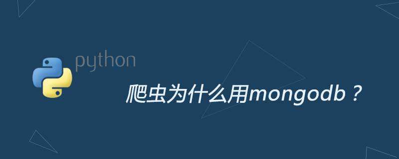 爬虫为什么用mongodb？