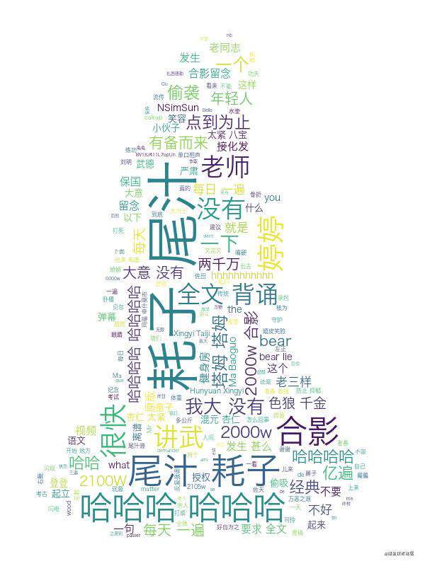 爬取B站马保国弹幕制作词云