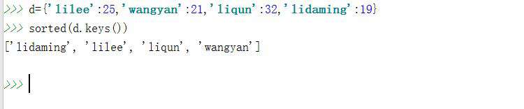 python如何给字典排序