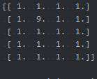 python如何输出矩阵