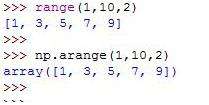 python arange是什么
