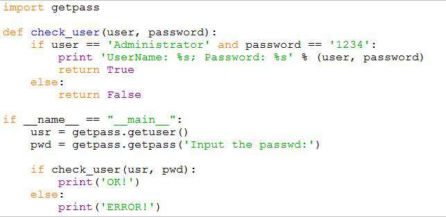 python中有getpass包吗