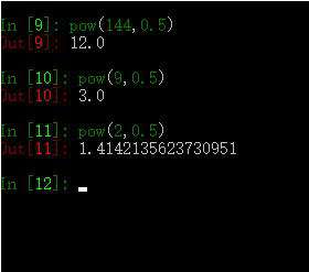 python中根号怎么输入