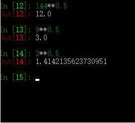 python中根号怎么输入