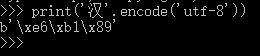 Python字符串中一个汉字占几个字节？