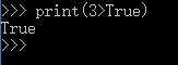 Python中3>True的可以比较吗？