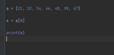 python数组下标怎么获取值并输出