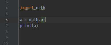 python如何表示 圆周率