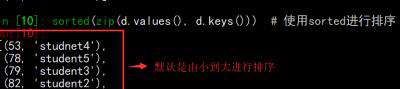 python中怎样将字典排序