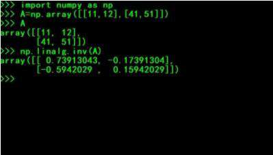 python逆矩阵怎么求