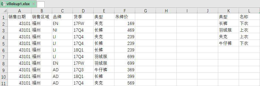 Python基础之openpyxl如何实现vlookup函数