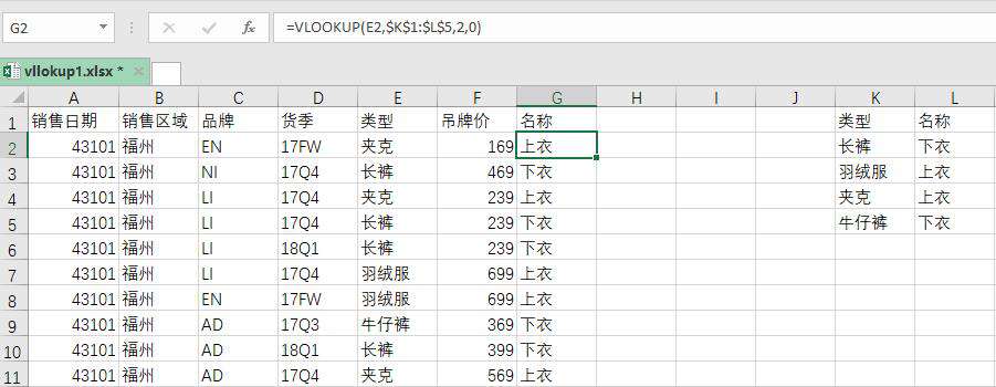 Python基础之openpyxl如何实现vlookup函数