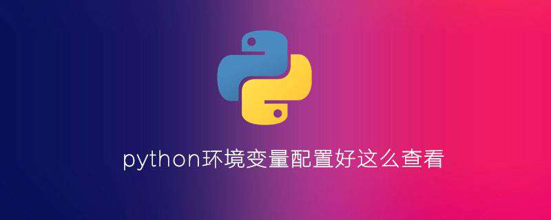 python环境变量配置好这么查看