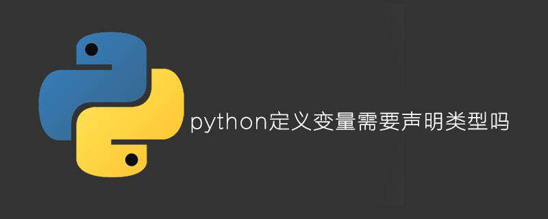 python定义变量需要声明类型吗