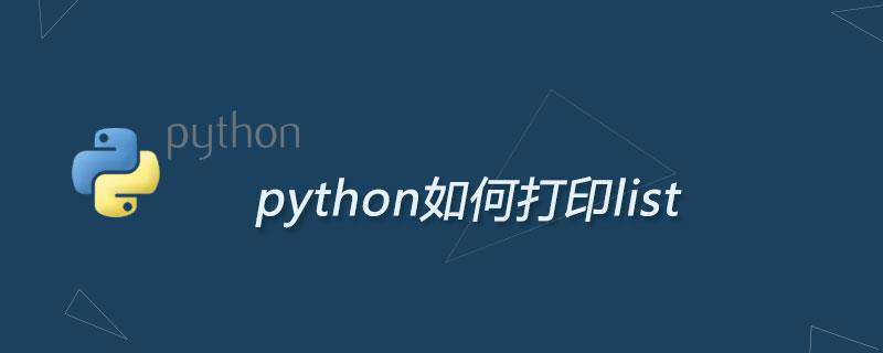python如何打印list