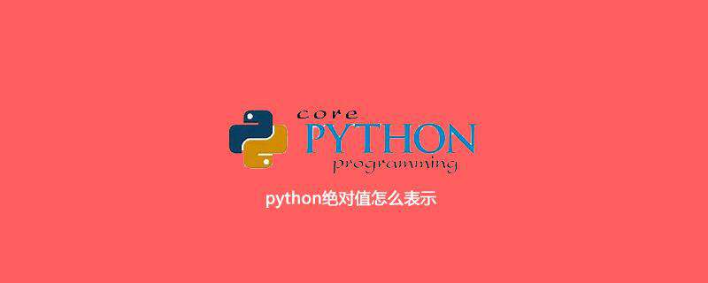 python绝对值怎么表示