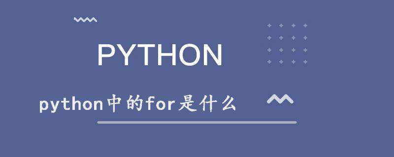 python中的for是什么