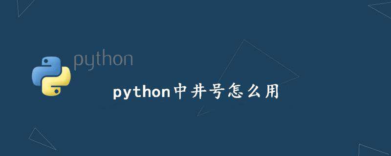python中井号怎么用
