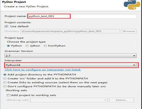 如何使用eclipse编写Python？