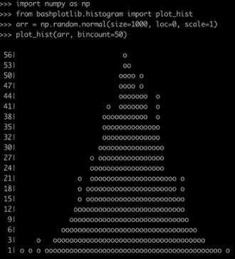如何使用python3的Bashplotlib库绘制数据