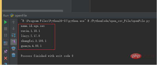 如何用python打开csv