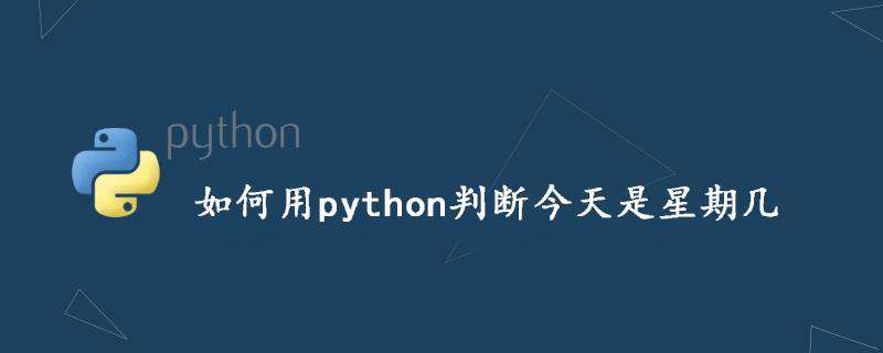 如何用python判断今天是星期几