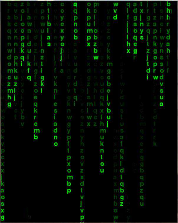 用Python实现的代码雨，超赞！