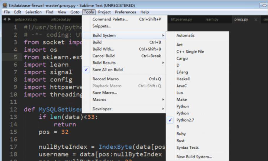怎么用sublime运行python