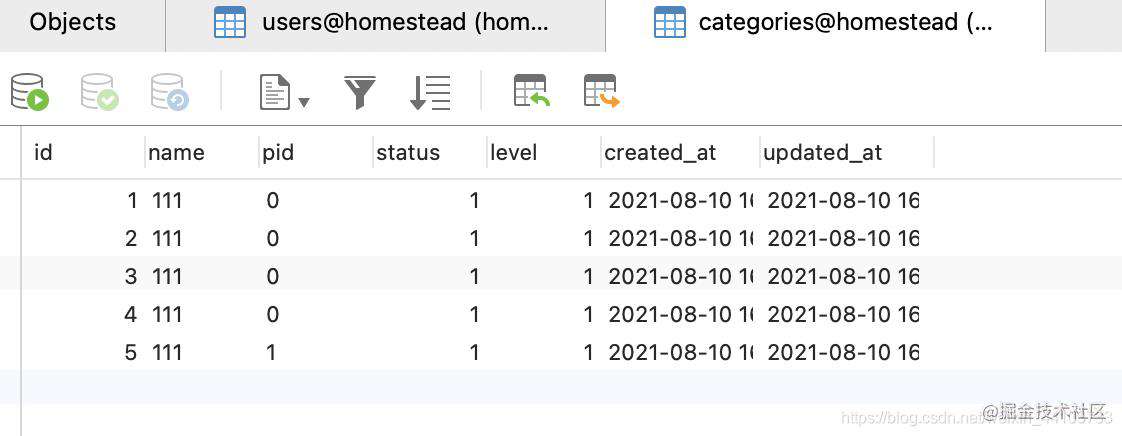 laravel分类管理添加分类api