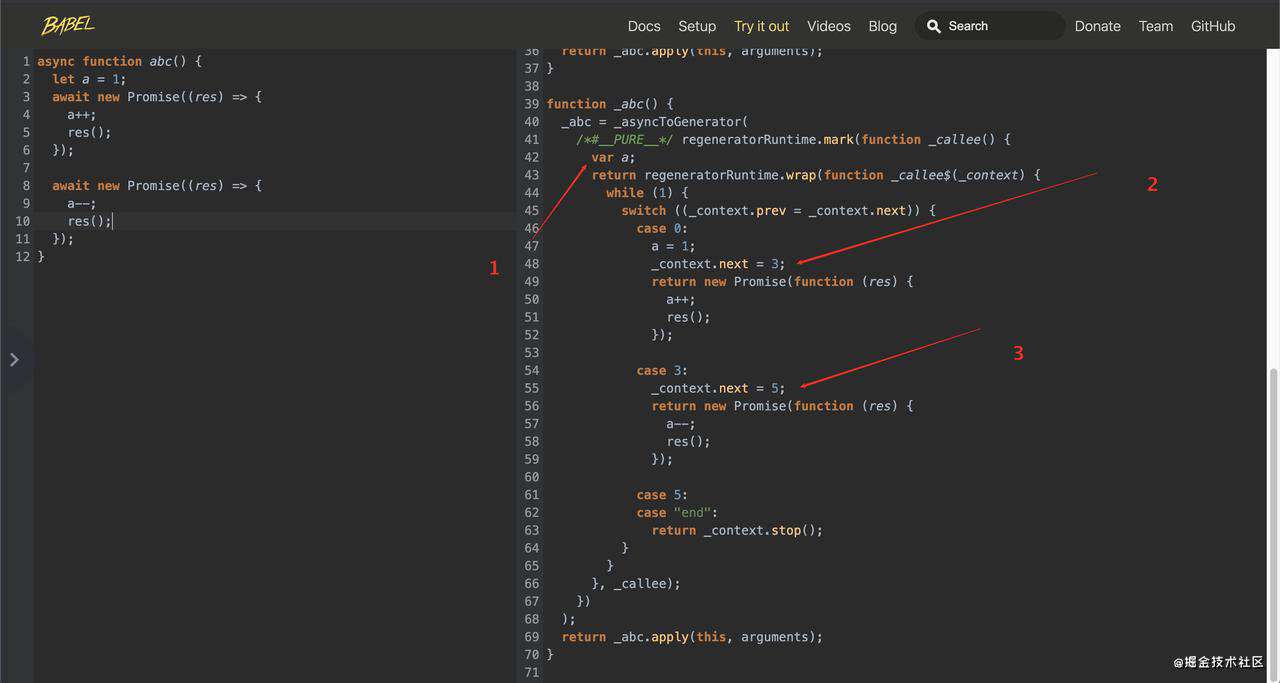 async/await函数的ES5实现