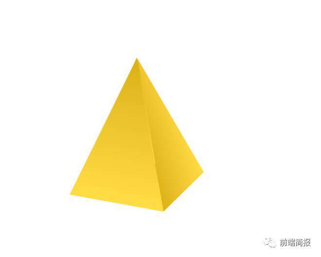 纯css实现旋转的金字塔