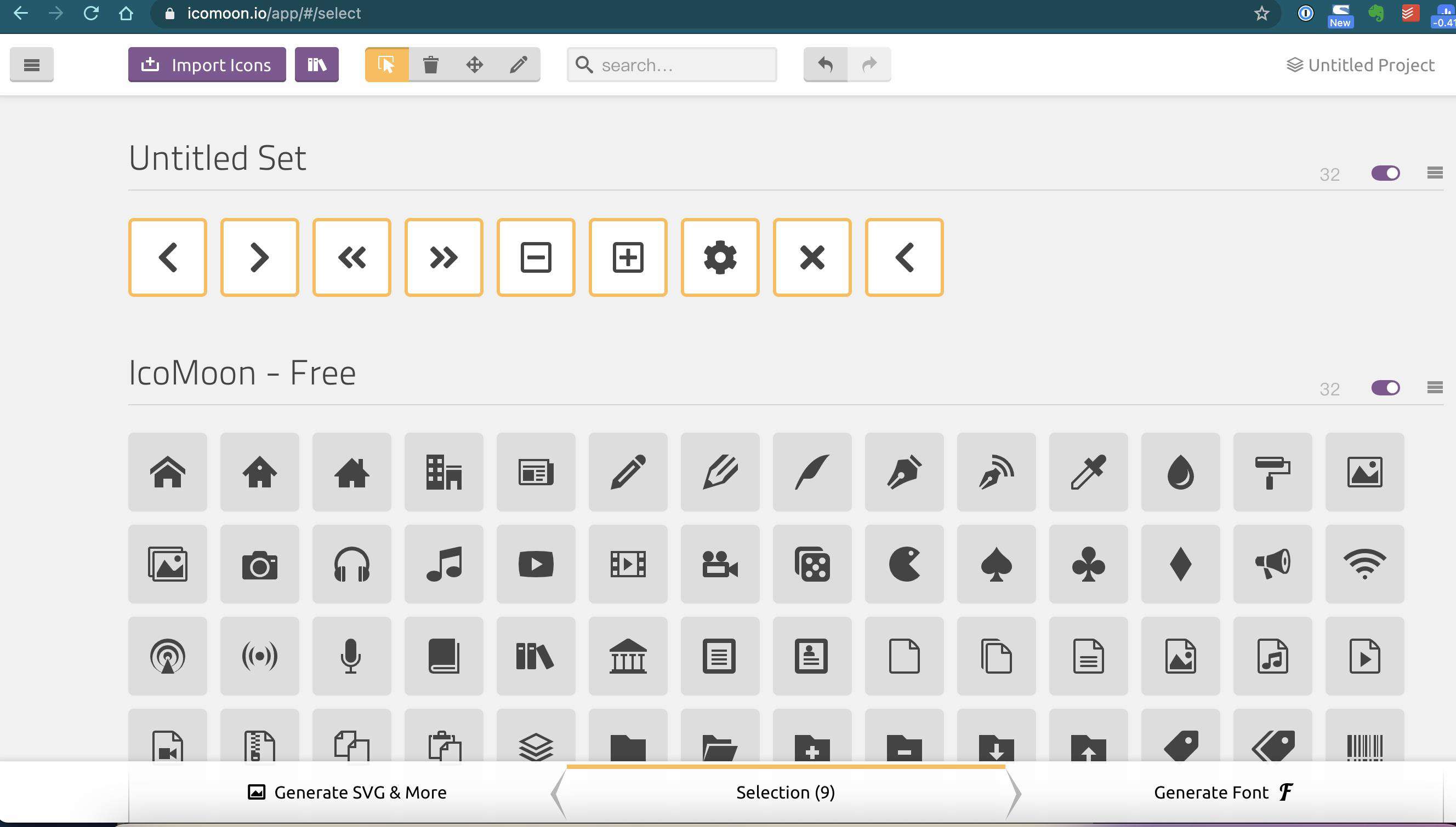 Electron+Vue3 MAC 版日历开发记录(31)——Icons Font 制作