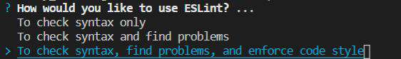 Eslint 简单使用