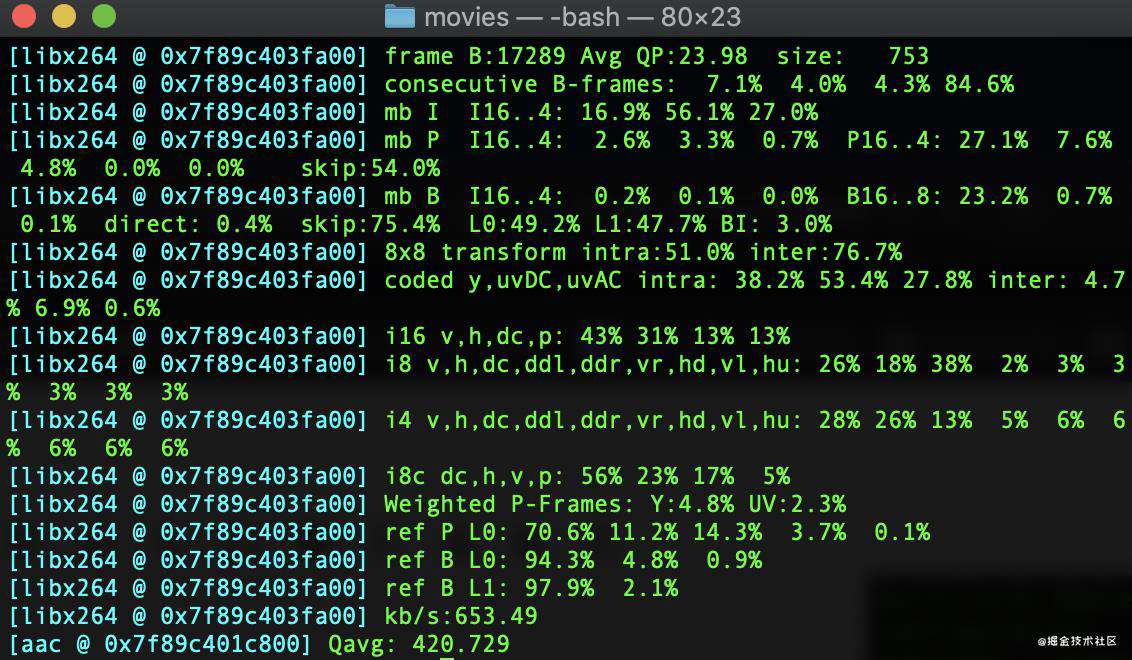 FFmpeg  压缩视频