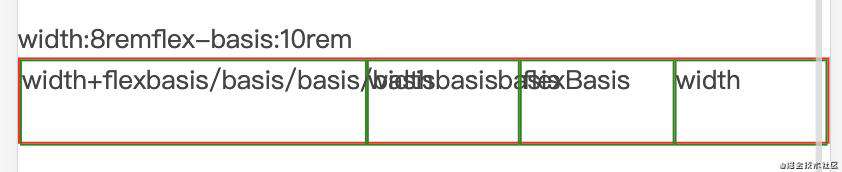 flex-basis和width