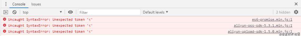 关于h5报错：“Uncaught SyntaxError: Unexpected token '<'”