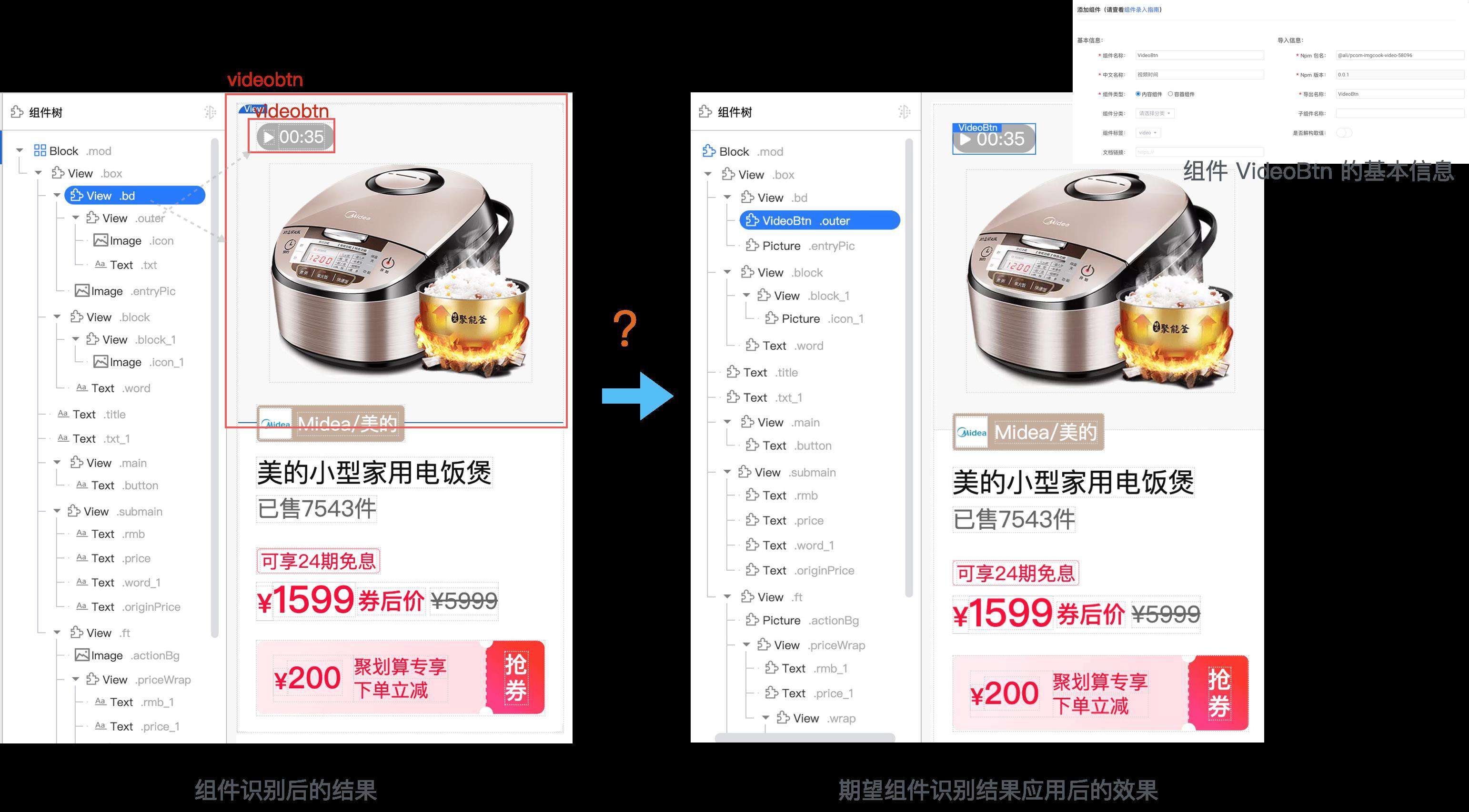 Imgcook 3.0 系列-如何识别UI组件智能生成组件化代码？