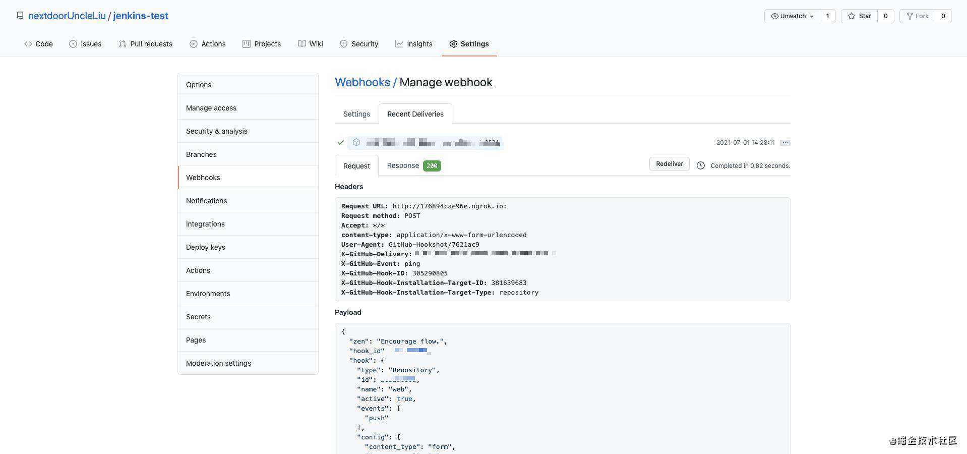 jenkins+docker+github webhook+multibranch pipeline从0到1实现自动化构建