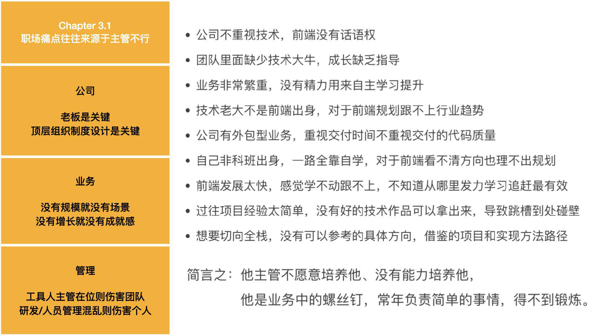 今天聊：2~4 年前端走出离职困境与舒适区