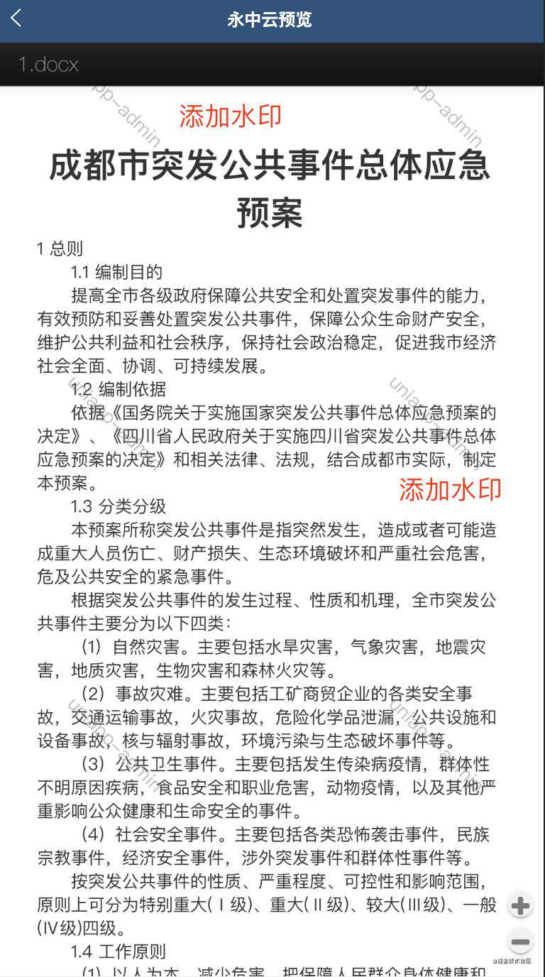 跨平台文档在线预览解决方案(五)-水印、防复制、在线编辑等