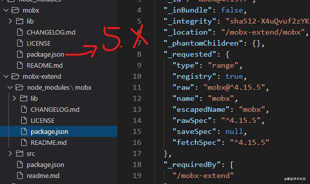 package.json中的depends