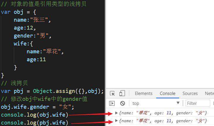 前端深拷贝和浅拷贝