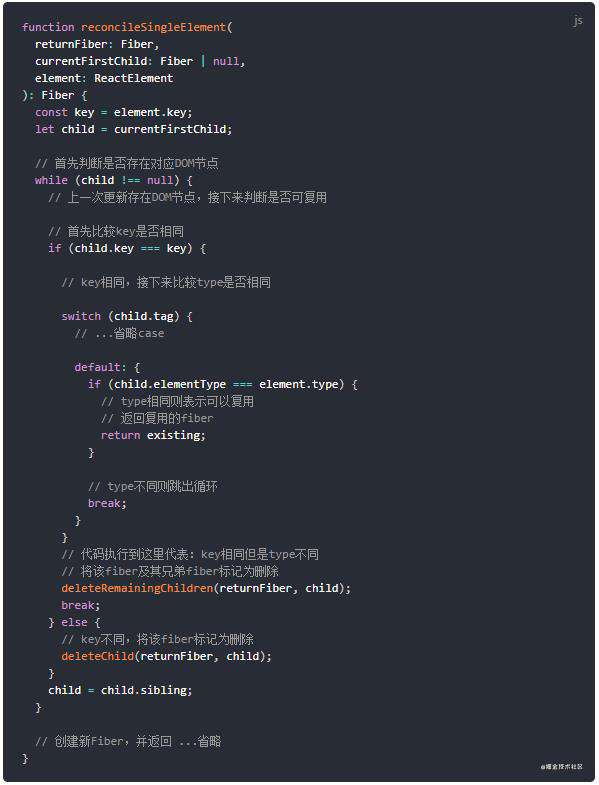 react diff算法理解总结