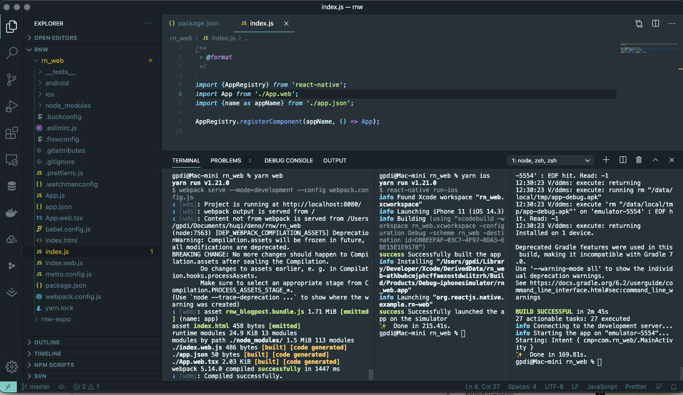 React Native 项目 Web 端同构初探 | 七日打卡