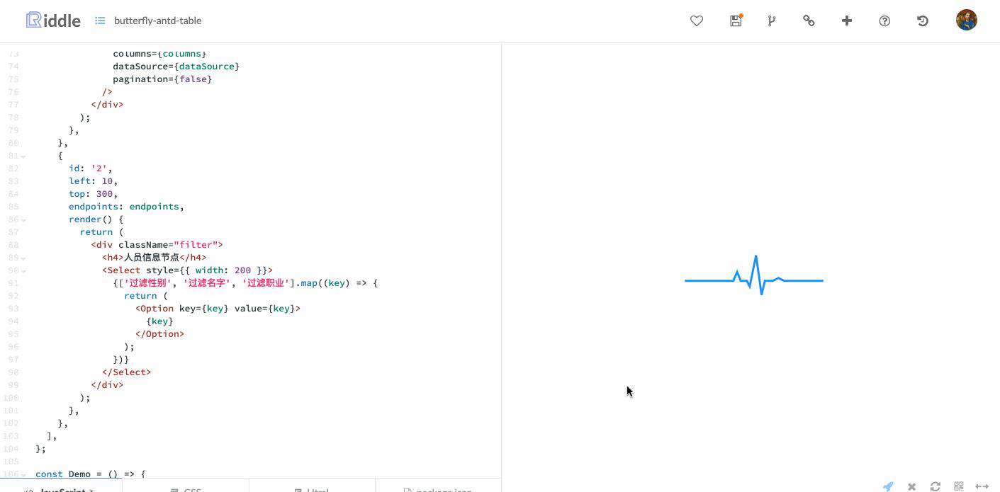 React & Vue2 Butterfly图编排——让数据更自由地驱动DAG流程图