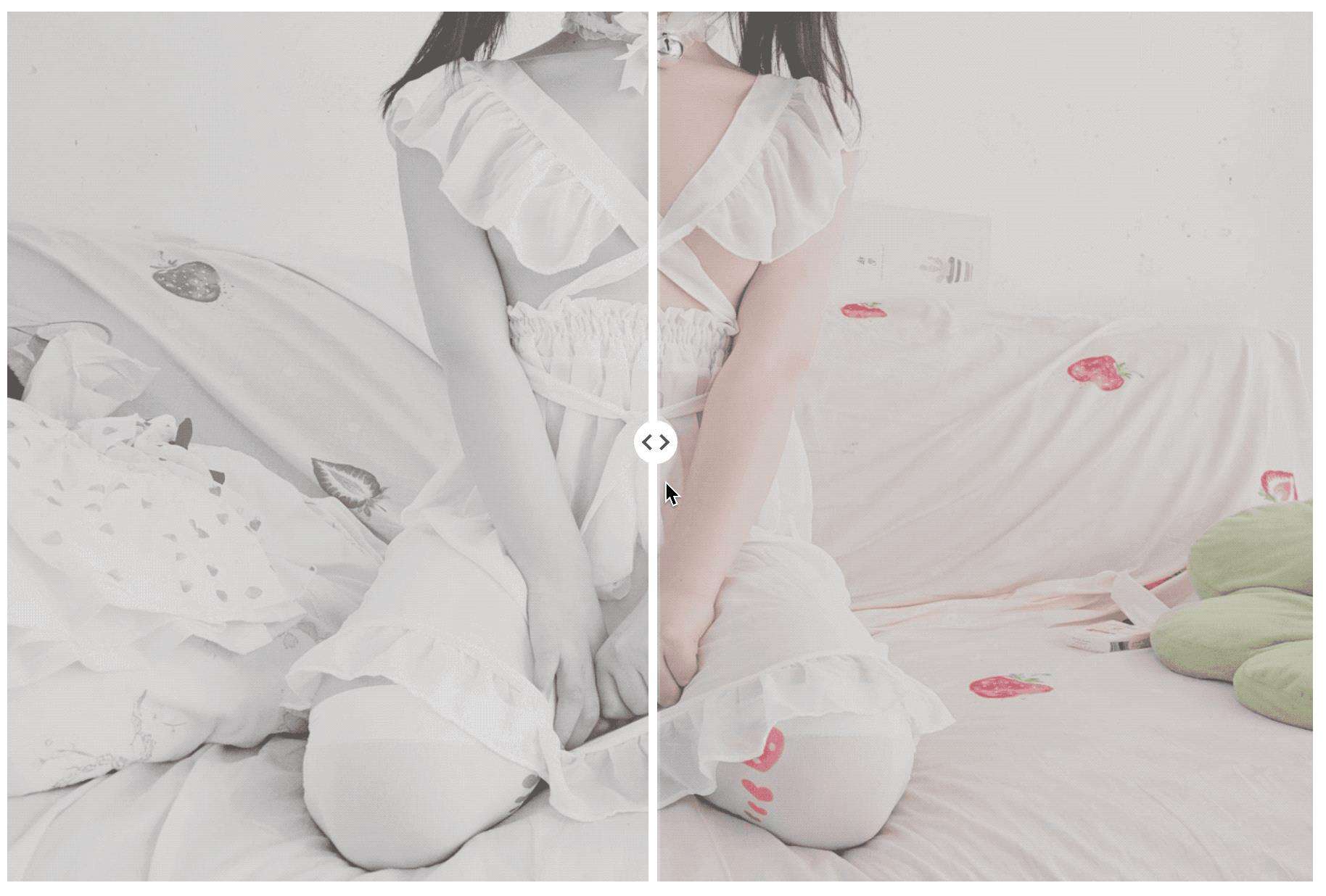 如何使用CSS和JS创建“前后”图像比较效果