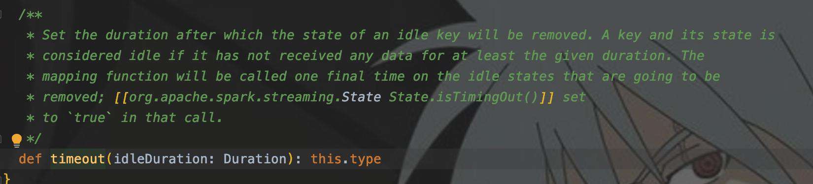 SparkStreaming使用mapWithState时，设置timeout()无法生效问题解决方案