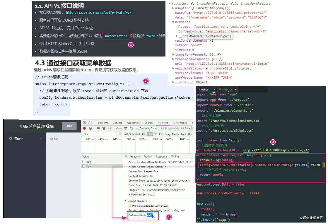 vue项目一：电商后台管理项目PC端(上)